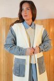 Park Avenue Knit Belted Jacket Ecru /20=